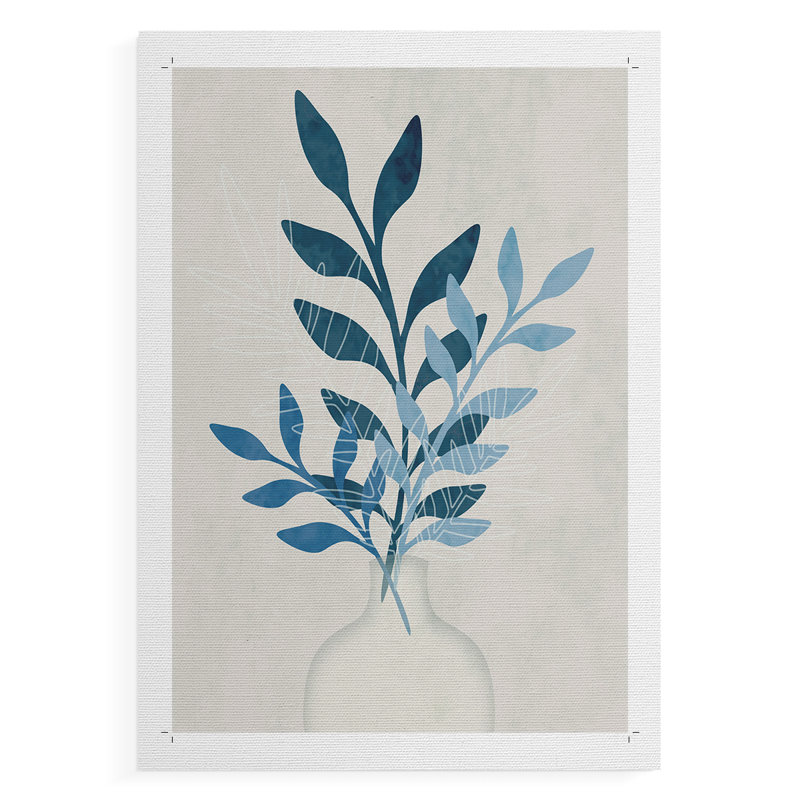 Monochrome Foliage II -Canvas Print Only - NOT FRAMED, 27" H x 18" W