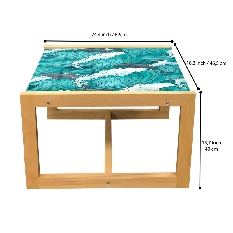 Jahlee Sled Coffee Table, 62cm H x 46cm W x 40cm D