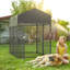  Chenil en métal avec porte pour chien-105344682