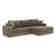 Boneless Sectional Sofa (Brown)