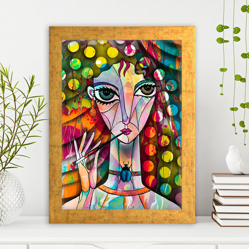 Élégante peinture encadrée décorative, 9,4 po x 11,4 po | 100% panneau de fibres à densité moyenne avec cadre 100% bois (épaisseur: 0,8 pouce) | Parfait pour la décoration intérieure, le salon ou le bureau | Art mural unique pour tout espace