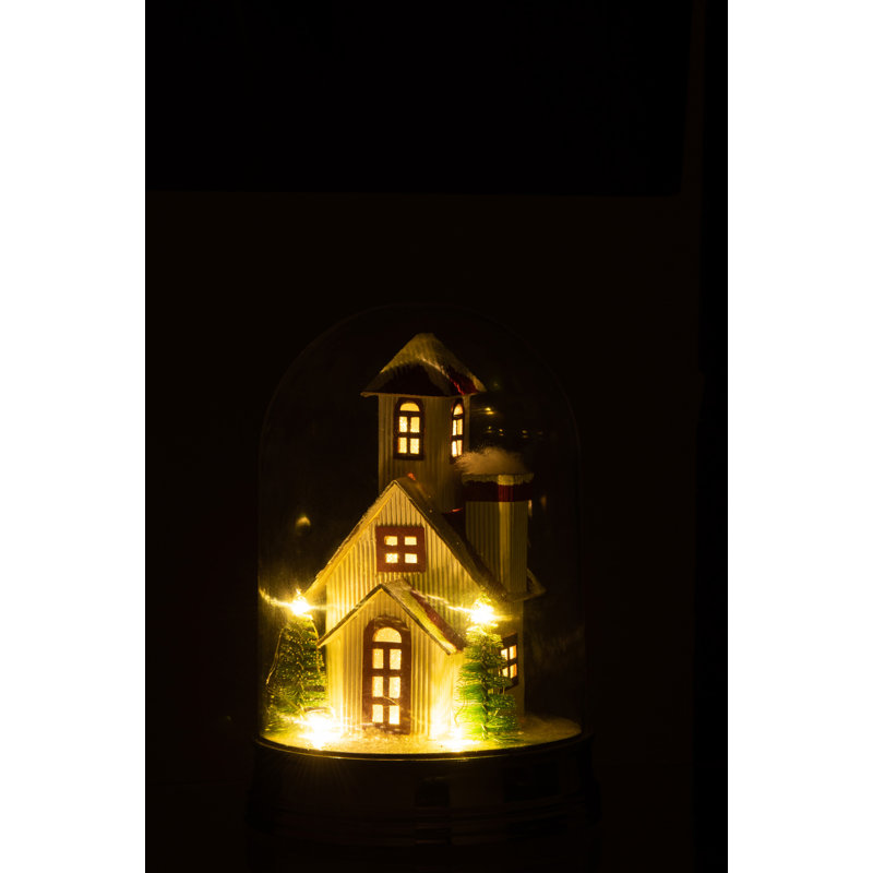 Craigsville Christmas Snow Globe, 23cm H x 16cm W x 16cm D, White/Green/Red