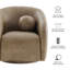 Fauteuil pivotant en cuir Vegan Jonina-2032750569