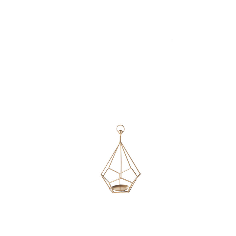 Metal Tabletop Lantern, 8" H x 4.75" W x 4.75" D