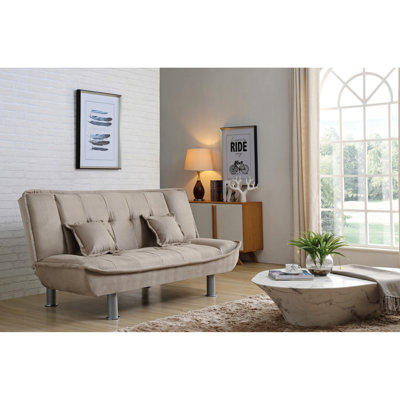 Lit de couleur pour toutes les occasions, 74 po de largeur x 38 po de profondeur, 34 po de hauteur, pieds en métal, similicuir noir, 2 avec conversion parfaite des coussins, l 74 po x P 34 po, détails en cuir, confortable