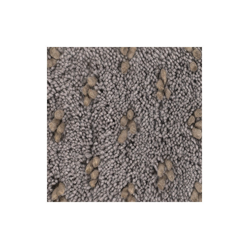 Strata Brown/White Area Rug, Round 7'9", Brown/Gray