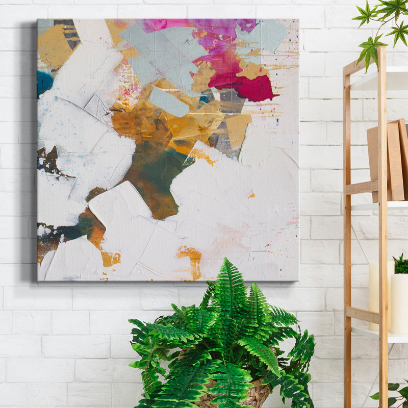 «I See You Diptych II», toile tendue avec châssis - Prêt à accrocher, H 16 po x l 16 po x P 1 po