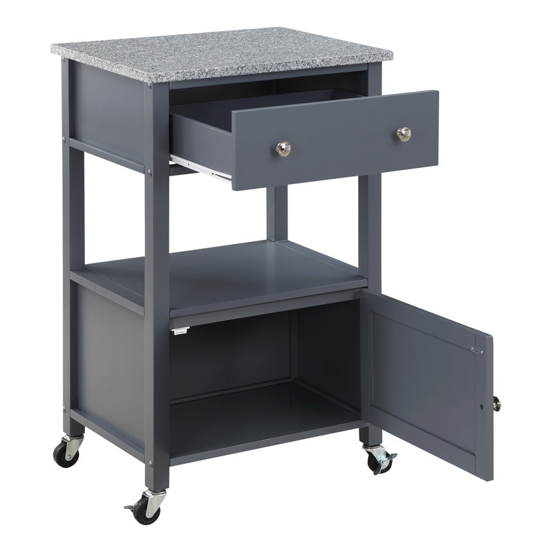 Suell 24.75 " W Kitchen Cart, Gray
