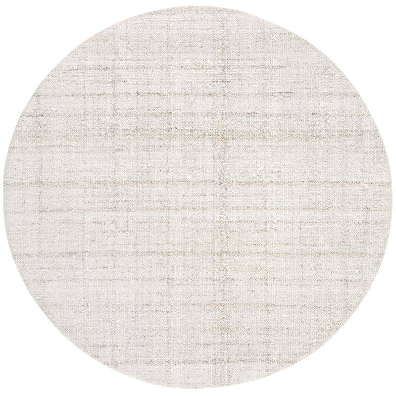 Gowans Striped Hand Tufted Area Rug, Round 183cm