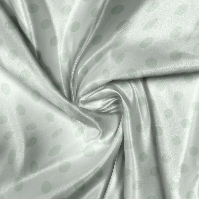 Rustic curtain, polka dot classic, almond green, Almond green