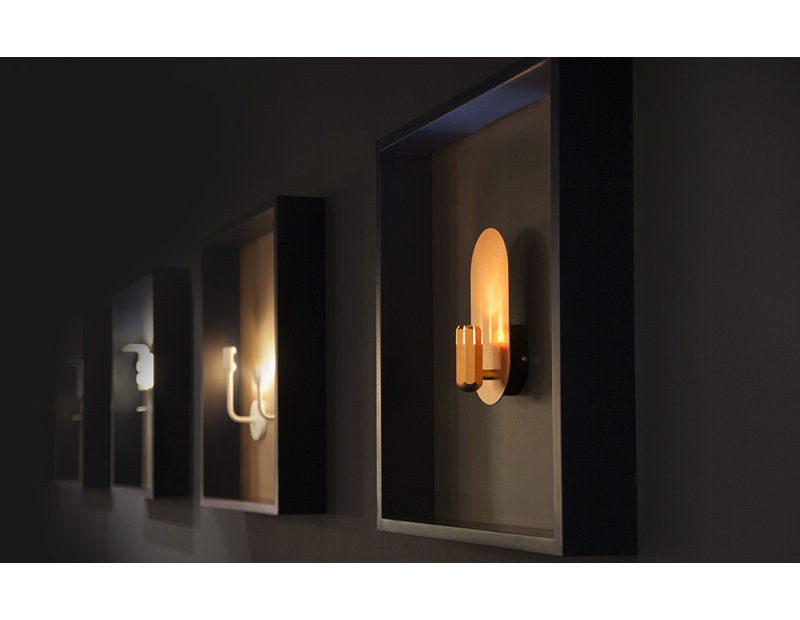 Brixton 1 - Light LED Armed Sconce, Rectangle 8'1" x 10'5"