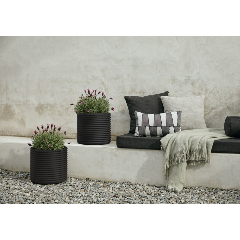 Petit pot à fleurs Veradek Mod Series, 2, H 12,75 po x l 13,75 po x P 13,75 po, Noir