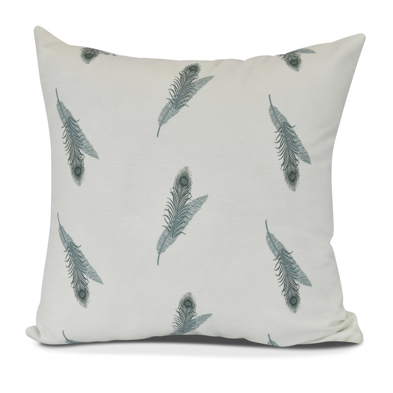 Goals, Gourds, And Gatherings Outdoor Reversible Throw Pillow, 18" H x 18" W, Green