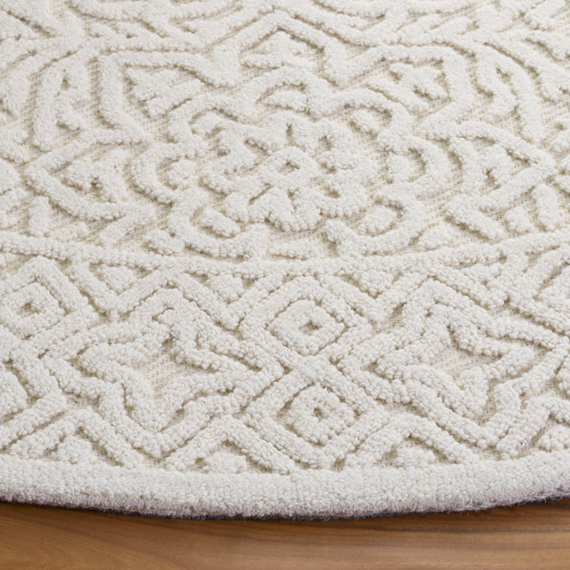 Textural 111 Hand Tufted 80% Wool; 20% Cotton Oriental Rug, Round 6'