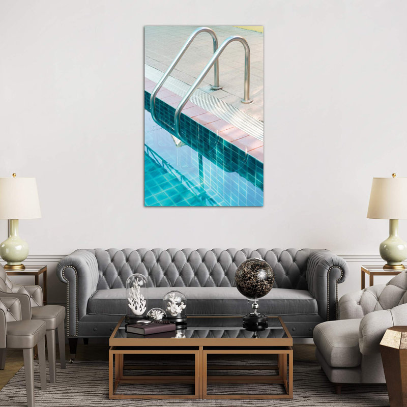 Vintage Swimming Pool by Honeymoon Hotel - Wrapped Canvas Print, 152.5 cm H x 101.5 cm W
