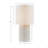 Embossed Floral Resin Table Lamp