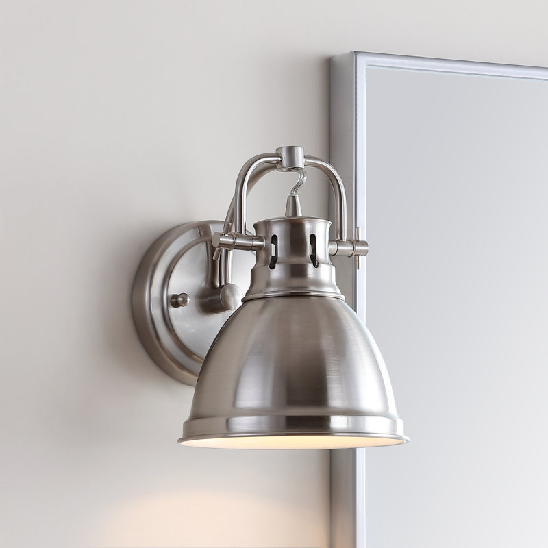 Lehman Armed Sconce, Brushed Nickel