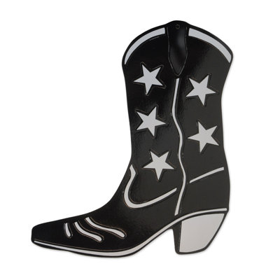 Silhouette de botte de cowboy en aluminium