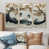 Toile naturelle avec cadre flottant