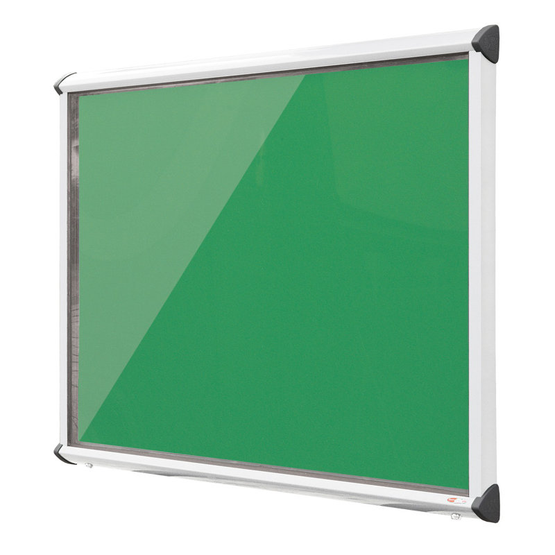 Exterior Wall Mounted Bulletin Board, 105cm H x 101.2cm W, Cork, White