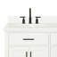 Meuble-lavabo double en bois massif Tidworth avec plateau en quartz blanc de 1,5 po-851666854-818783555