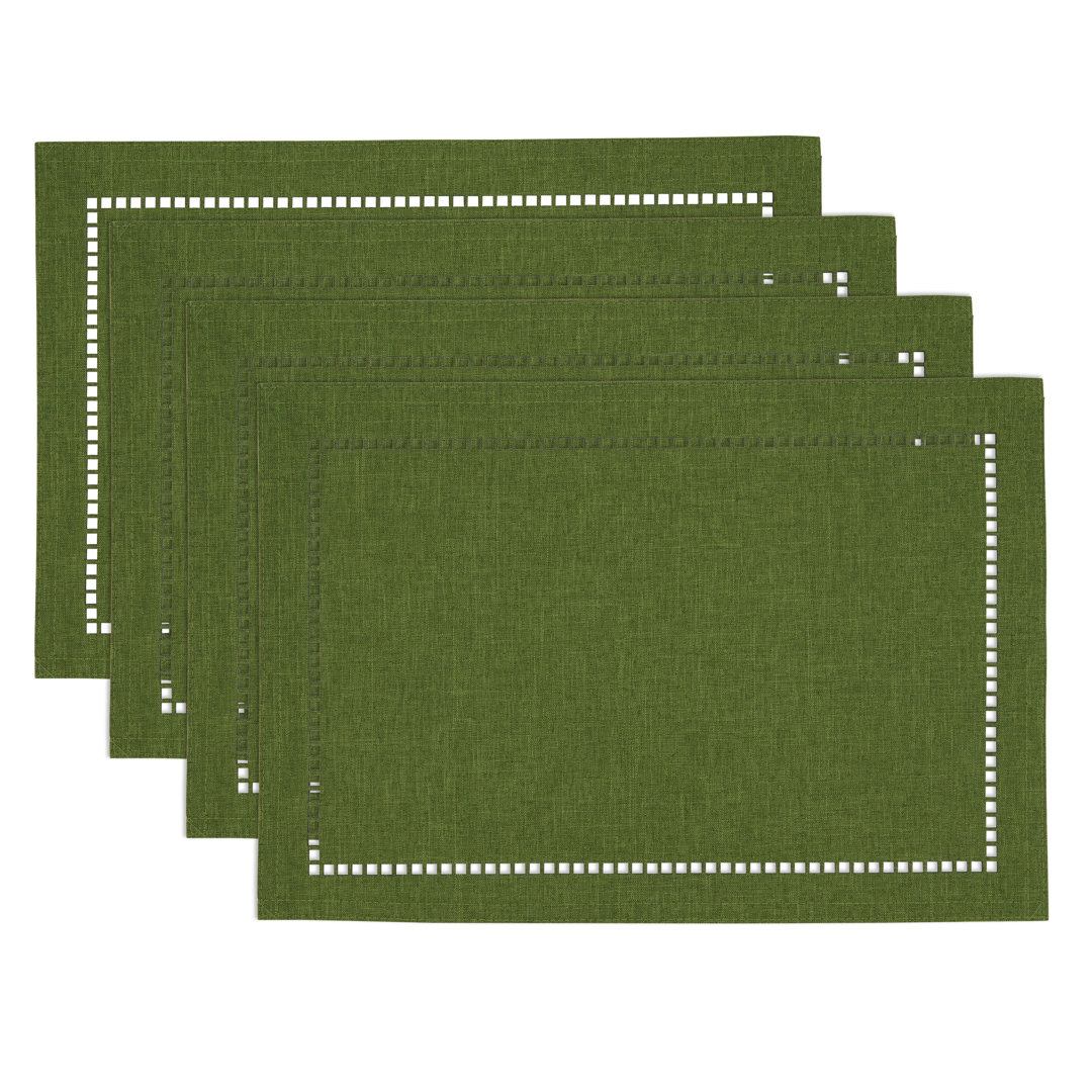 Neith Polyester No Pattern Rectangle Placemat (Set of 4) Gracie Oaks 
