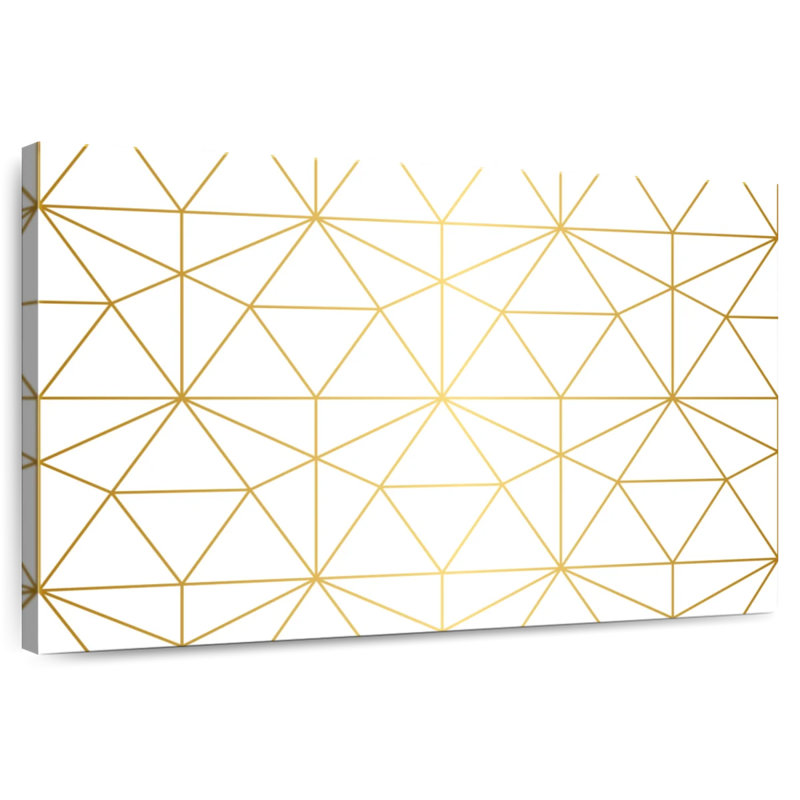 Avery Golden Lattice, 26" H x 39" W