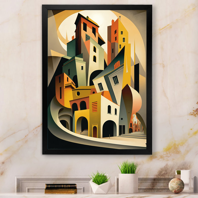 «Geometric Graffiti V», reproduction sur toile, Impression noire sur toile encadrée, H 32 po x l 24 po x P 1 po