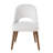 Avaline Open Back Side Chair w/ Solid Wood Legs