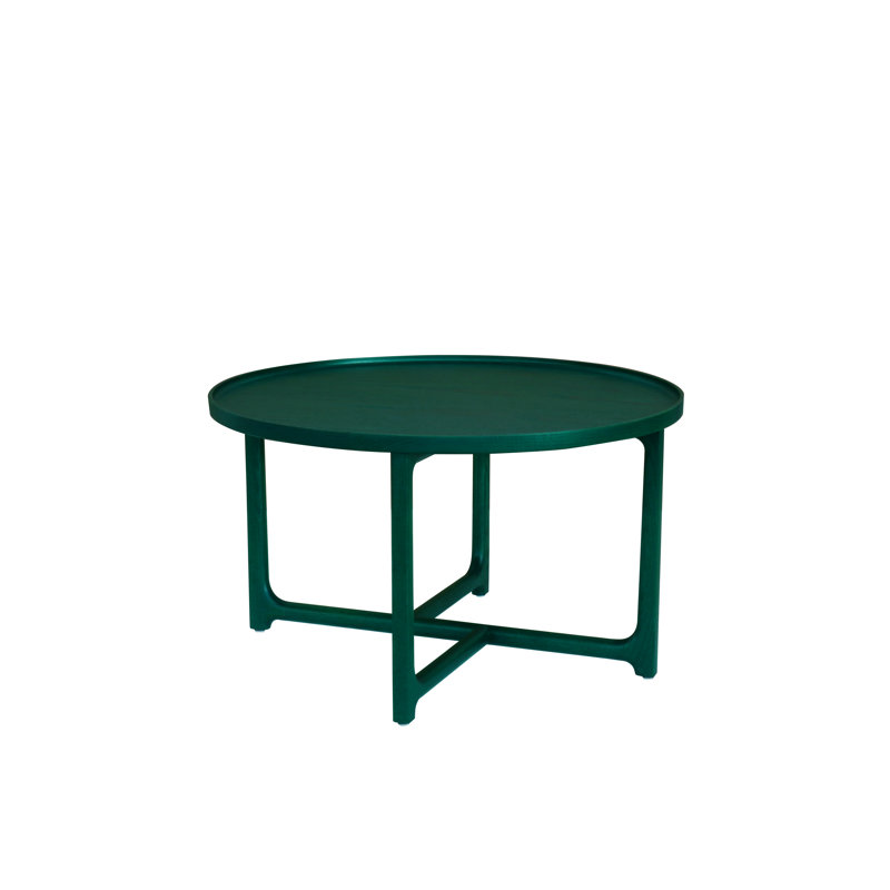 Lyrical End Table, 15.4" H x 27.6" W x 27.6" D, Natural Oak