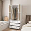 Armoire en rotin à 3 tiroirs