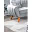 Velours moderne et: gris avec dossiers courbés 2 en velours: tissus de coussins contemporains-611027529-611027531