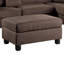 3 pièces Canapé modulaire réversible pour canapé de salon et repose-pieds en polyfibre-68266923