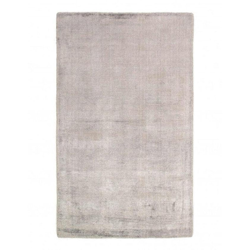 Oralee Wool Area Rug in Gray