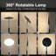 Lampe sur pied en bois, DEL 30 W 3000 lm, 175 cm de hauteur, télécommande, intensité et couleur réglables, noir-129435891