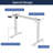 Electric Standing Desk With Adjustable Height For Home And Office, Modern Luxury Computer Table, 55 Inch Lift-Up Desk-966840941