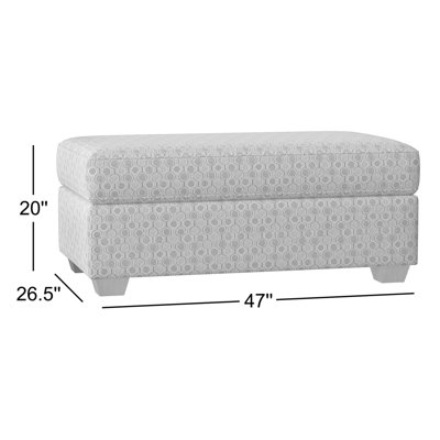  Repose-pieds rectangulaire 47 po avec rangement