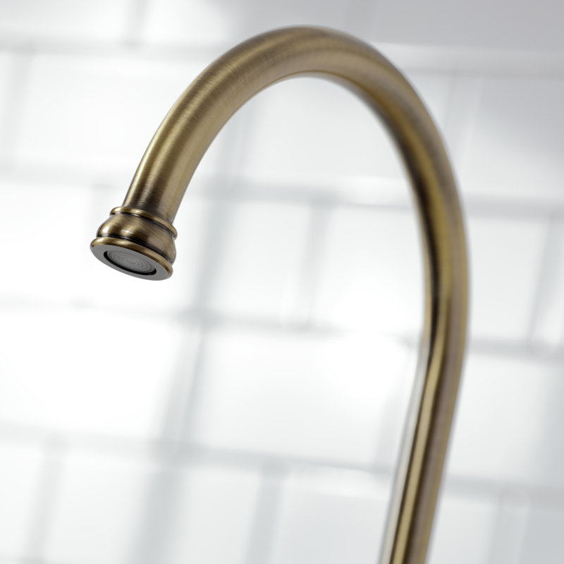 Double Handle Kitchen Faucet with Side Spray
