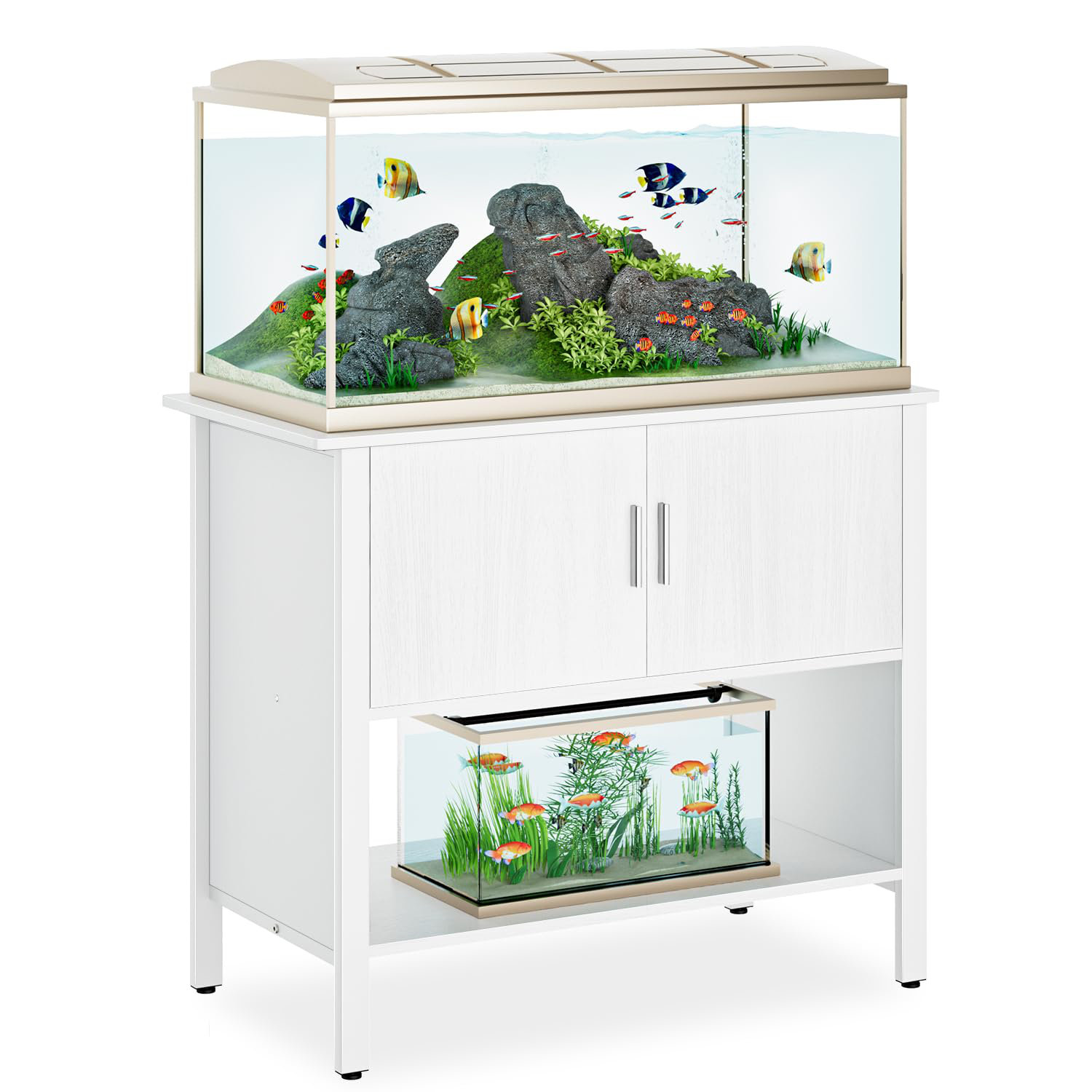 Tucker Murphy Pet™ 40-50 Gallon Aquarium Stand, Heavy Duty Fish Tank ...