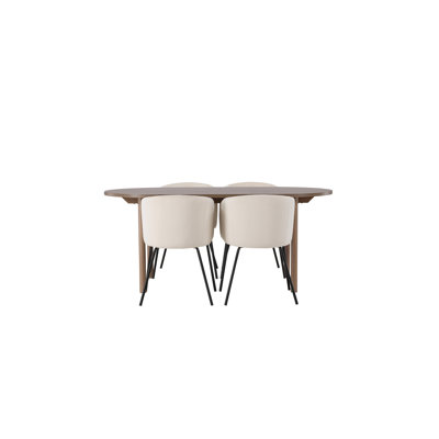 Yuri 4 - Person Dining Set