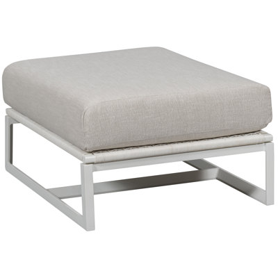 Breeze Powder Coated Aluminum Outdoor Ottoman
