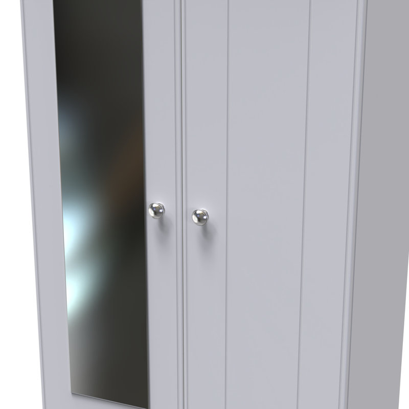 Conners Manufactured Wood Wardrobe, Grey Matt