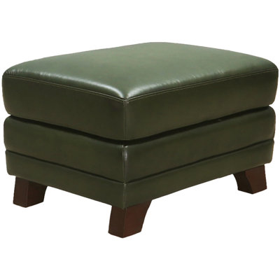 Cactier Top Grain Leather Ottoman