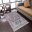 Tapis lavable Beier, grands tapis pour le salon Tapis noir et rouge rétro pour la salle à manger antidérapante antitaches - TAPIS POLYESTERS FABRIQUÉS À LA MACHINE-1108300468
