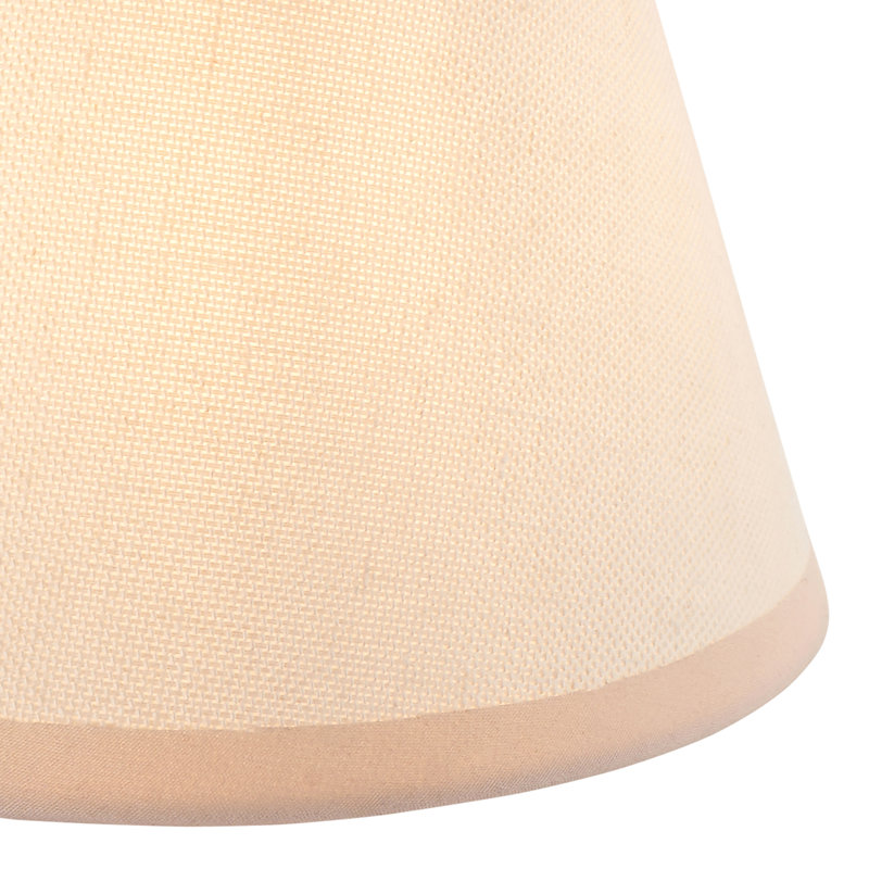 Ivy 16cm Tapered Lamp Shade finished in Vintage White