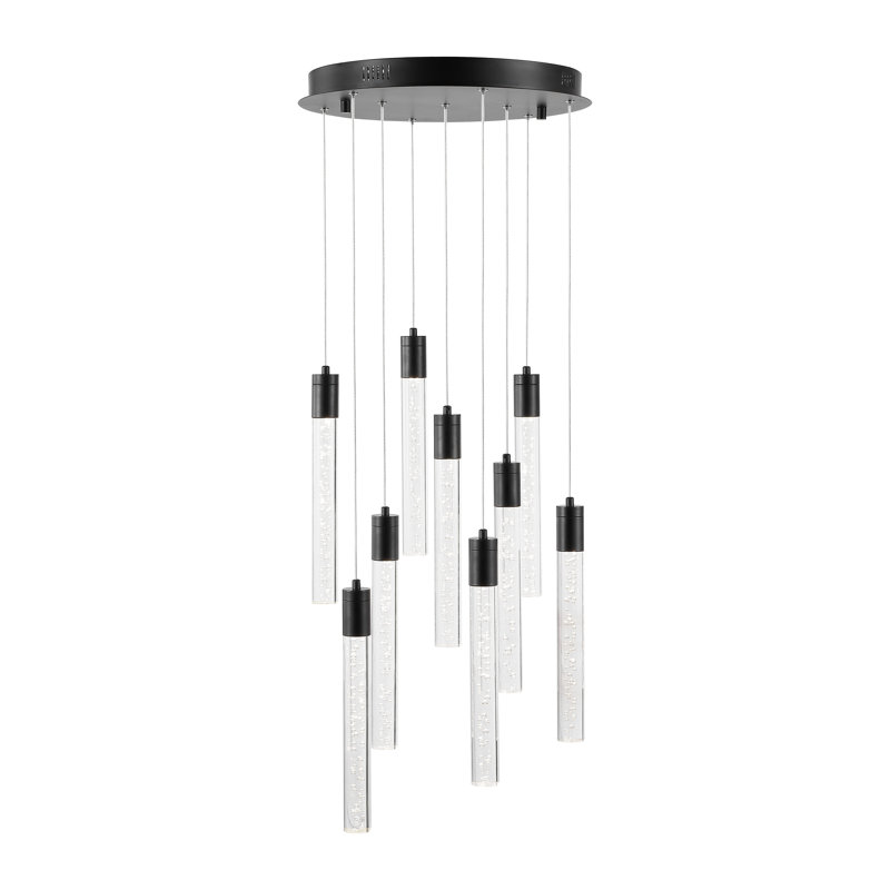 Lustre linéaire moderne à 9 lumières Kahlel