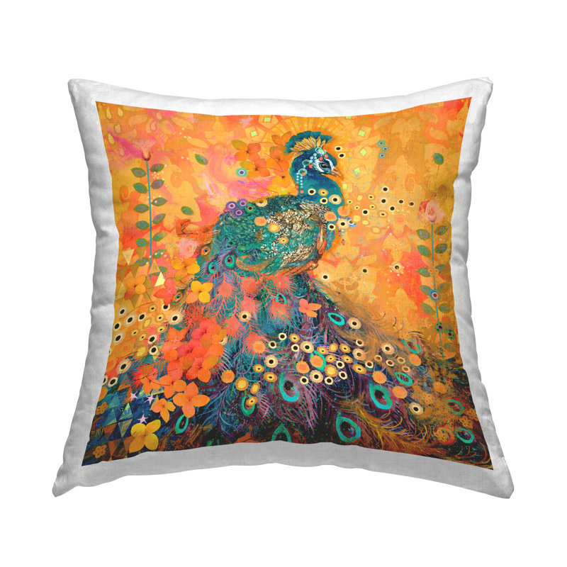  Geometric Polyester Throw Pillow