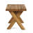 Wood Patio Table - Sandblast Finished, 18.29" High, Backyard Luxury Finished Side Made Of Wood, 18.29 Inches Tall, Fits And