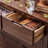 Black Walnut Color Solid Wood Accent Cabinet