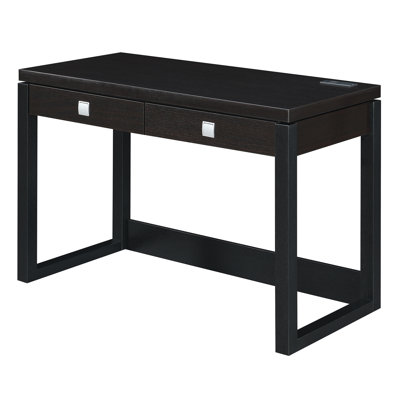 Sarhan 2 Drawer Desk With Charging Station